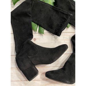 Maje Paris  Women's Black Fuisy Suede Over-the-knee Boots EU 37, US 6.5